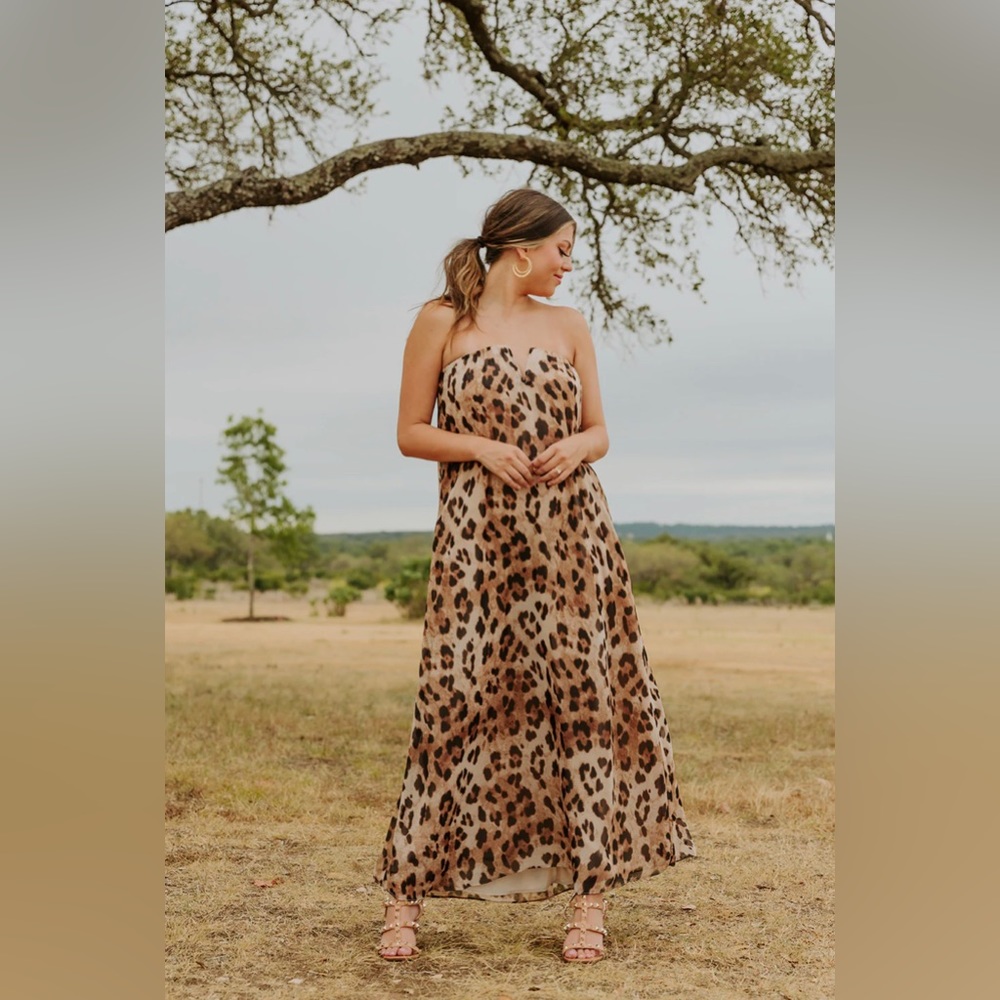 LUCA STRAPLESS MAXI DRESS - PROWL, Medium